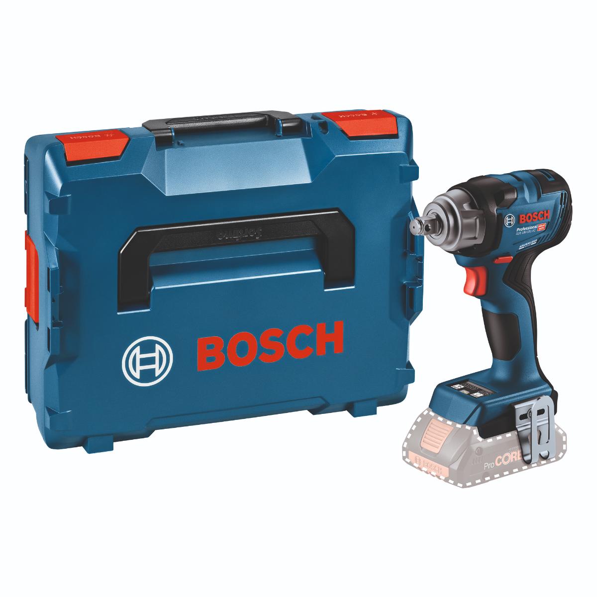 Bosch Akku-Drehschlagschrauber GDS 18V-330 HC, L-BOXX 136, 1 x Bluetooth GCY 42, solo (L)