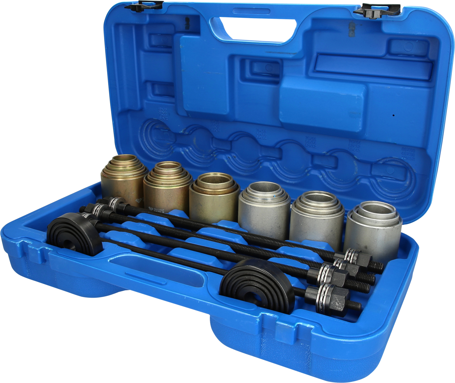 Brilliant Tools Zug- und Druckhülsen-Satz, mit 4 Spindeln, 26-tlg - BT672450