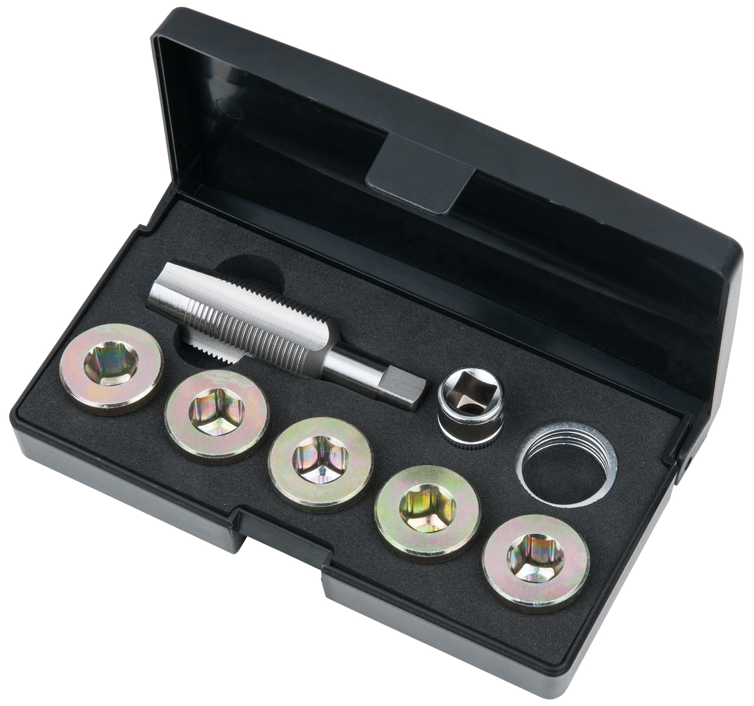 KS Tools Ölablassschrauben-Gewindereparatur-Satz, 12-tlg M22 x 1,5
