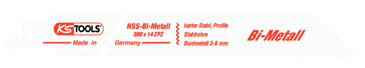 KS Tools Säbelsägeblatt, 300mm, 1,8mm, 5er Pack