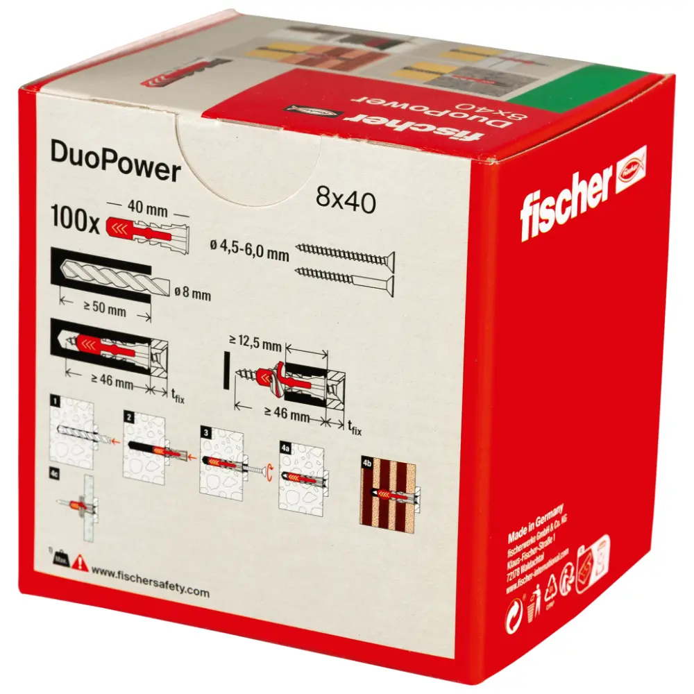 Fischer Universaldübel DuoPower 8x40