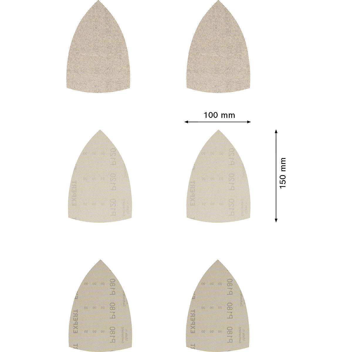 Bosch EXPERT M480 Schleifnetz-Set, 100 x 150mm, 10 Stück für Multischleifer