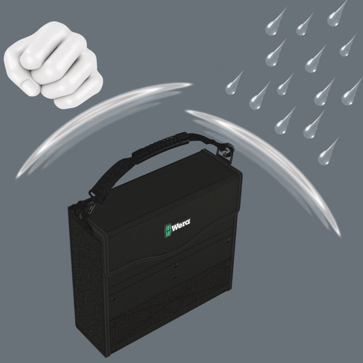 Wera 2go 2 XL Werkzeug-Container, 2-teilig