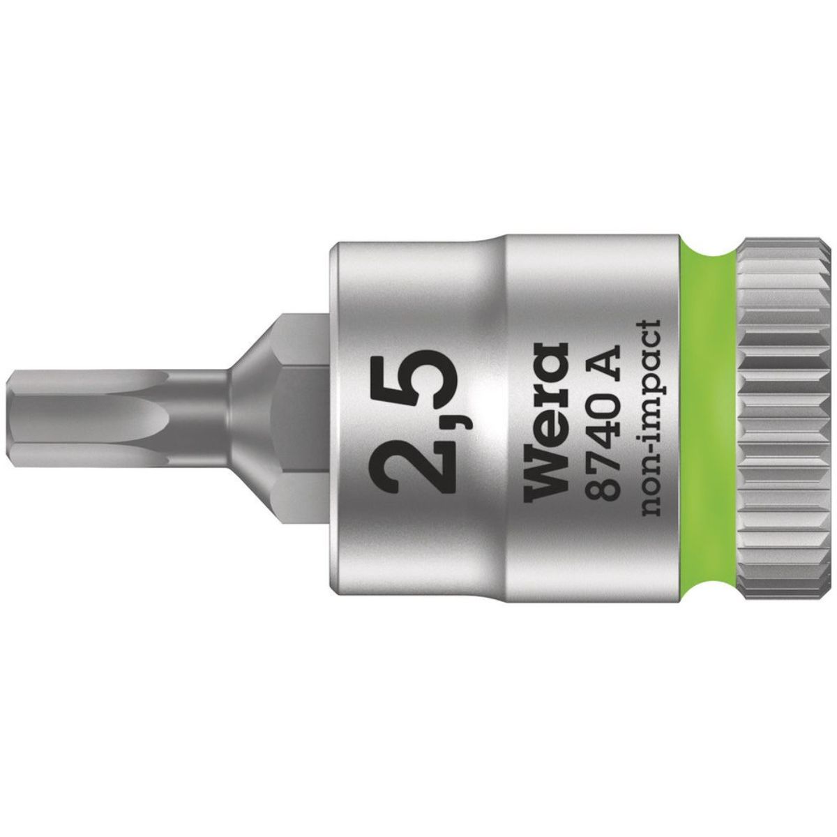 Wera 8740 A Zyklop Bitnuss mit 1/4"-Antrieb, für Innensechskantschrauben, metrisch