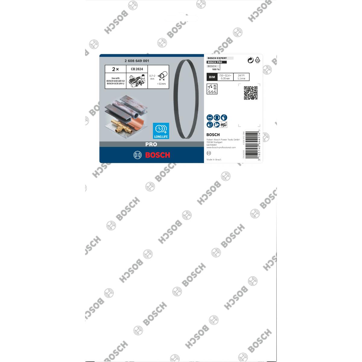 Bosch PRO Bandsägeblatt CB 2824 BIM für die Bosch PRO Bandsäge, 24tpi