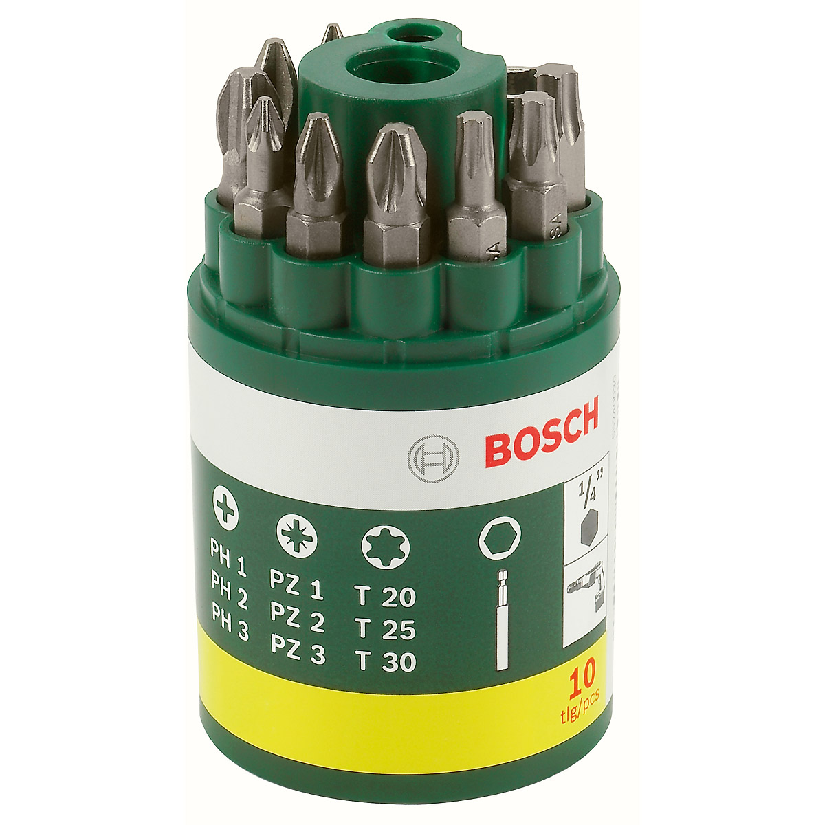 Bosch Schrauberbit-Set, 10-teilig, inklusive Torx