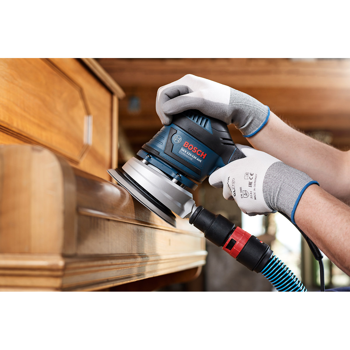 Bosch Schleifrolle J450 Expert for Wood and Paint 115 mm breit