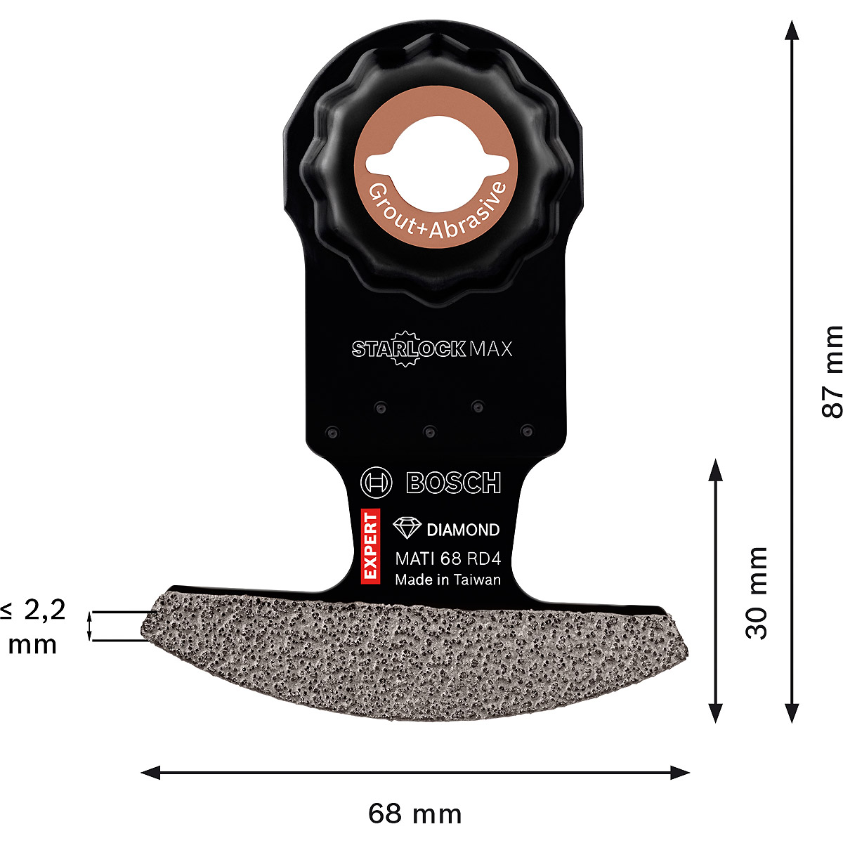 Bosch EXPERT Diamant SemiSegmentsägeblatt MATI68RD4 1St