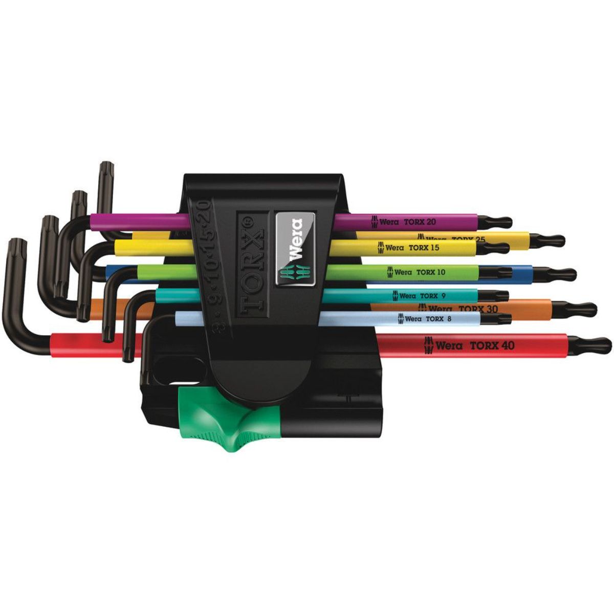 Wera 967/9 TX BO Multicolour 1 Winkelschlüsselsatz, BlackLaser, 9-teilig
