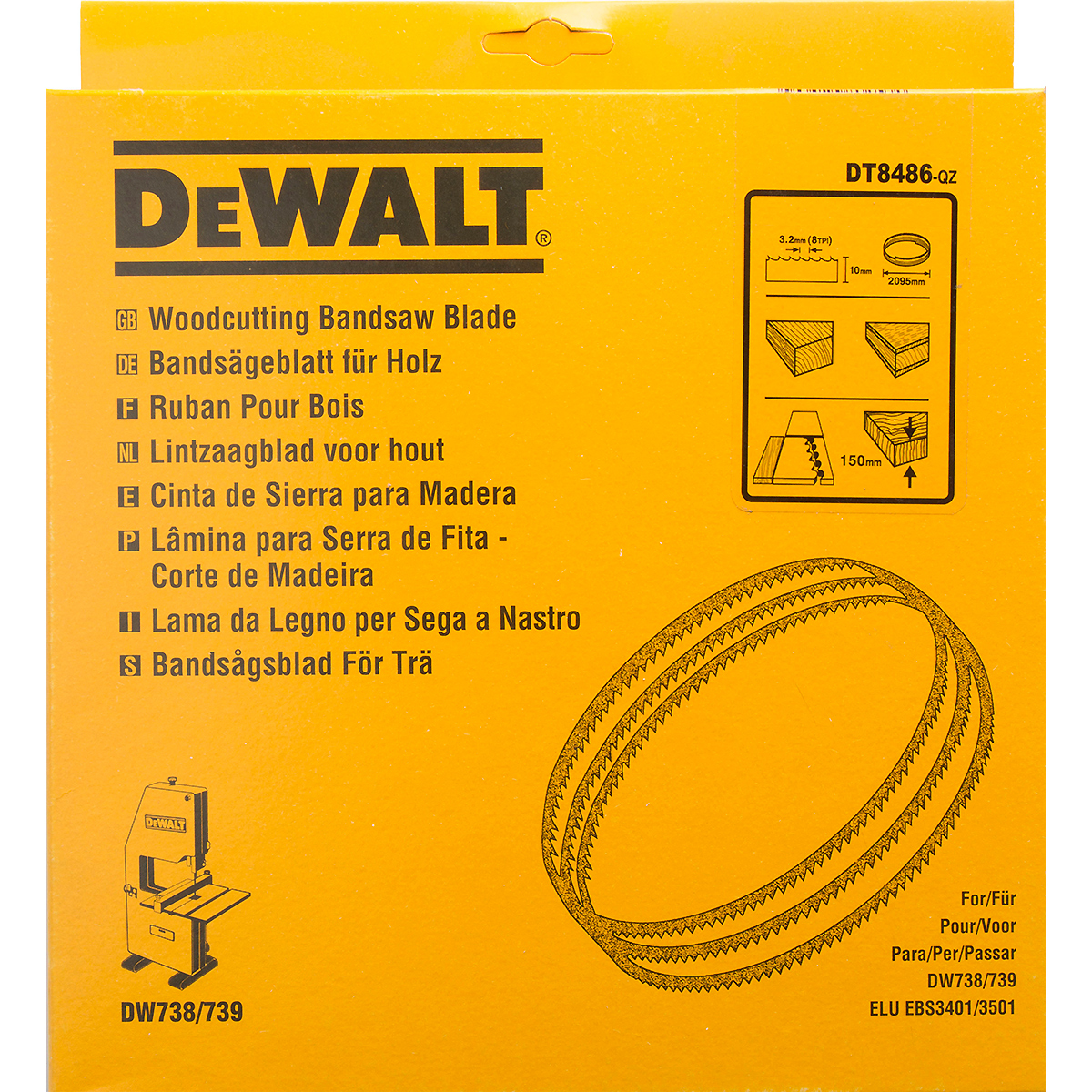 DEWALT Bandsägeblätter für DW738 / DW739