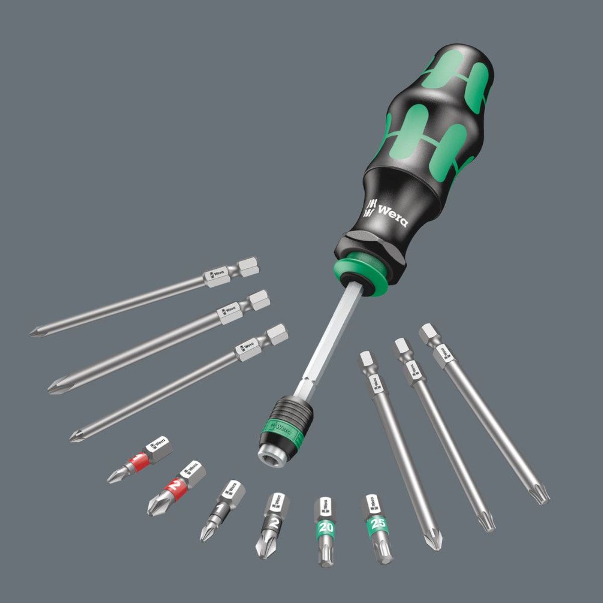 Wera Kraftform Kompakt 20 Tool Finder 2 mit Tasche, 13-teilig