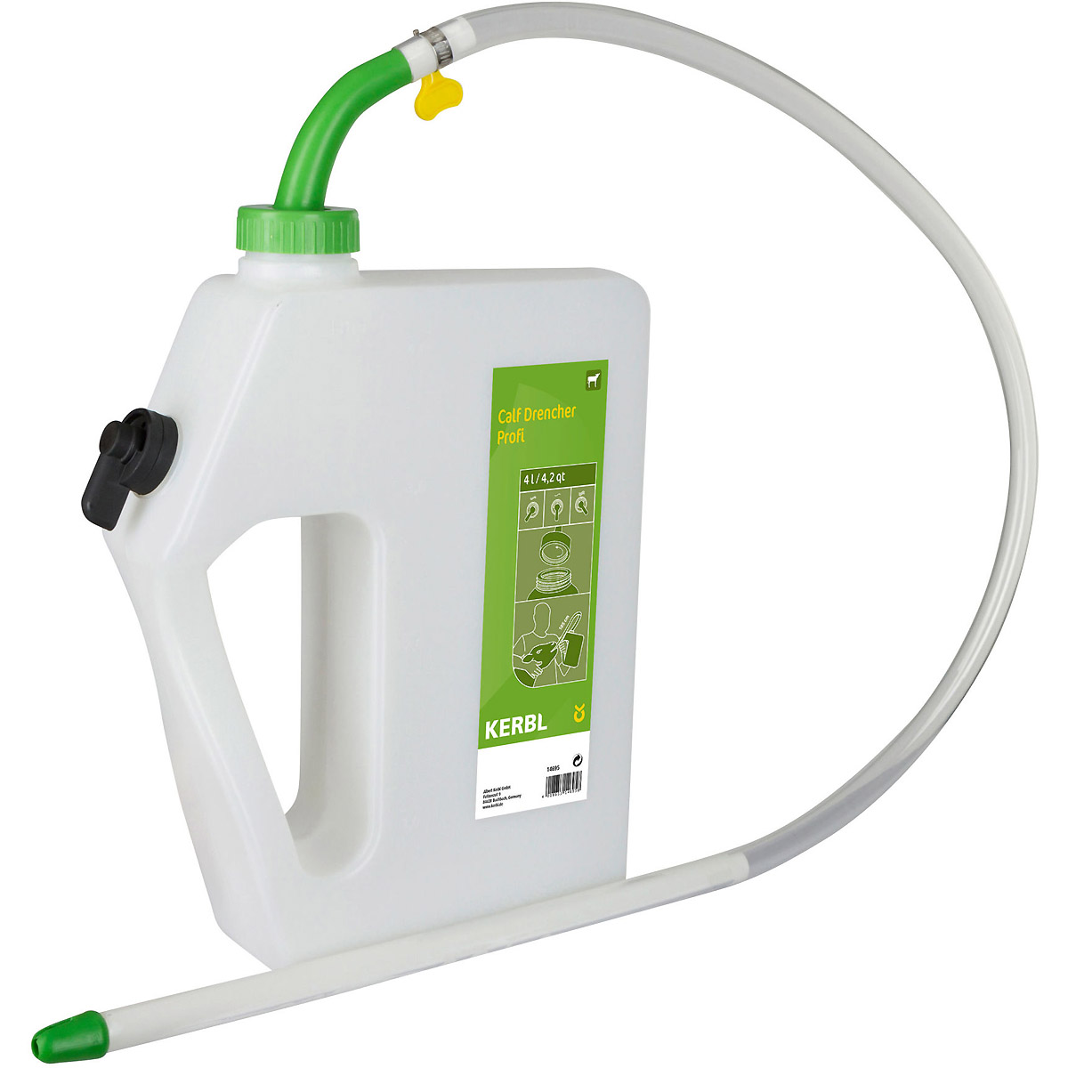 Kerbl Calf Drencher Profi 4 l, mit flexibler Sonde
