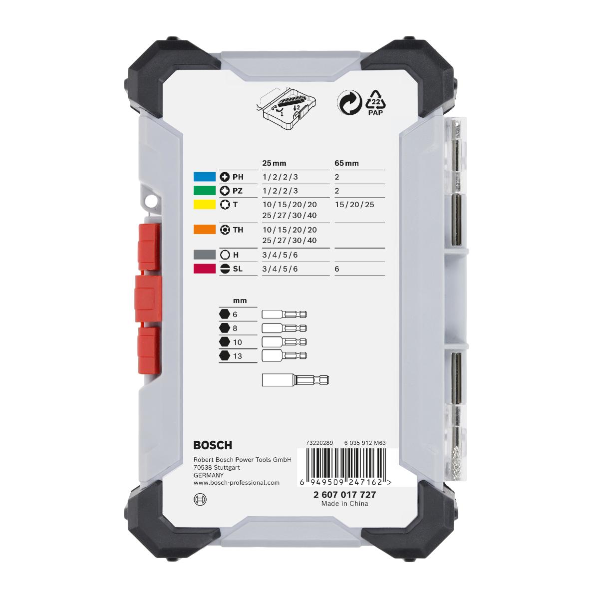 Bosch Extra Hard im Pick and Click-Koffer Auststeller, 43‑teiliges Set