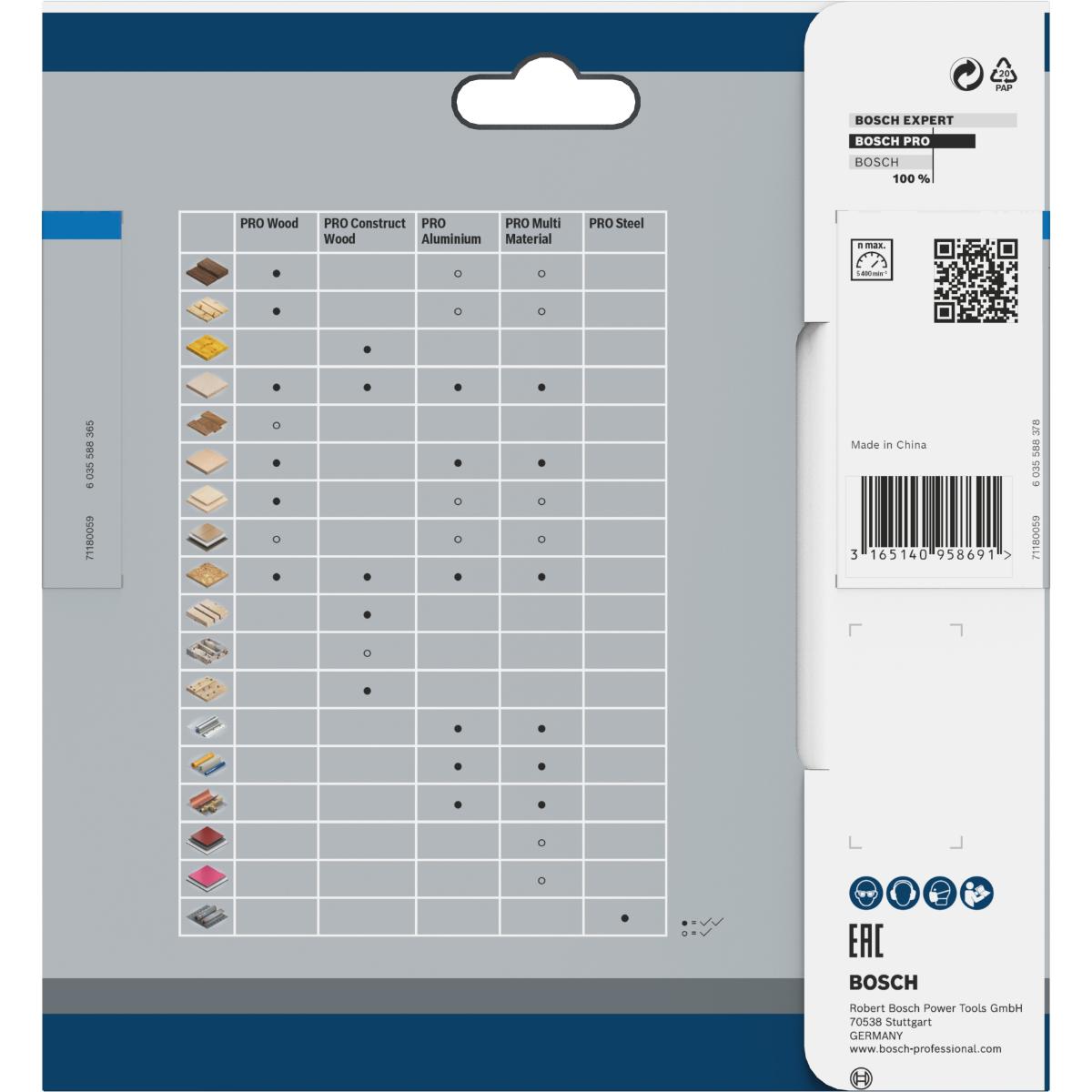 Bosch PRO Akku-Kreissägeblatt Standard for Steel 136 x 1,6/1,2 x 15,875, 30 Zähne