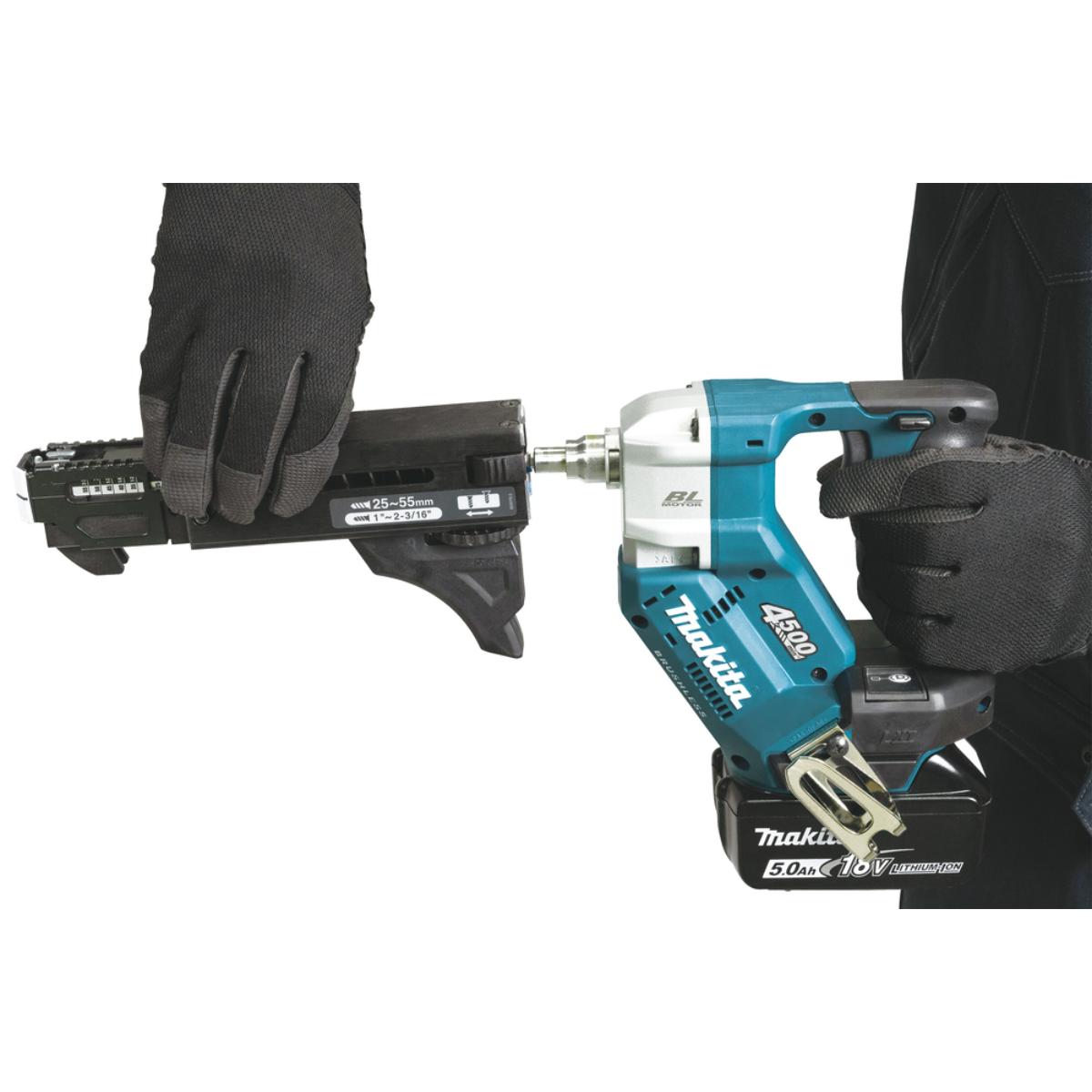 Makita Akku-Magazinschrauber 18V - 25-55 mm - 0-4.500 U/min - DFR552Z
