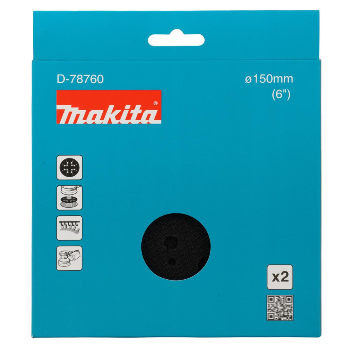 Makita Schleiftellerschutz 150mm, Klett, 2 Stück