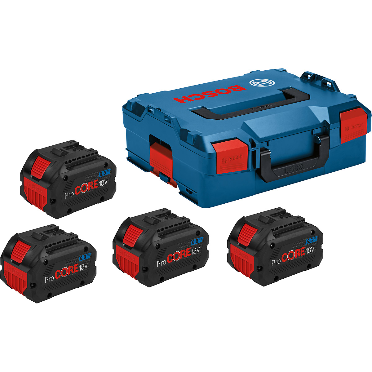 Bosch Akku-Paket 4x ProCORE18V 5.5Ah (L)