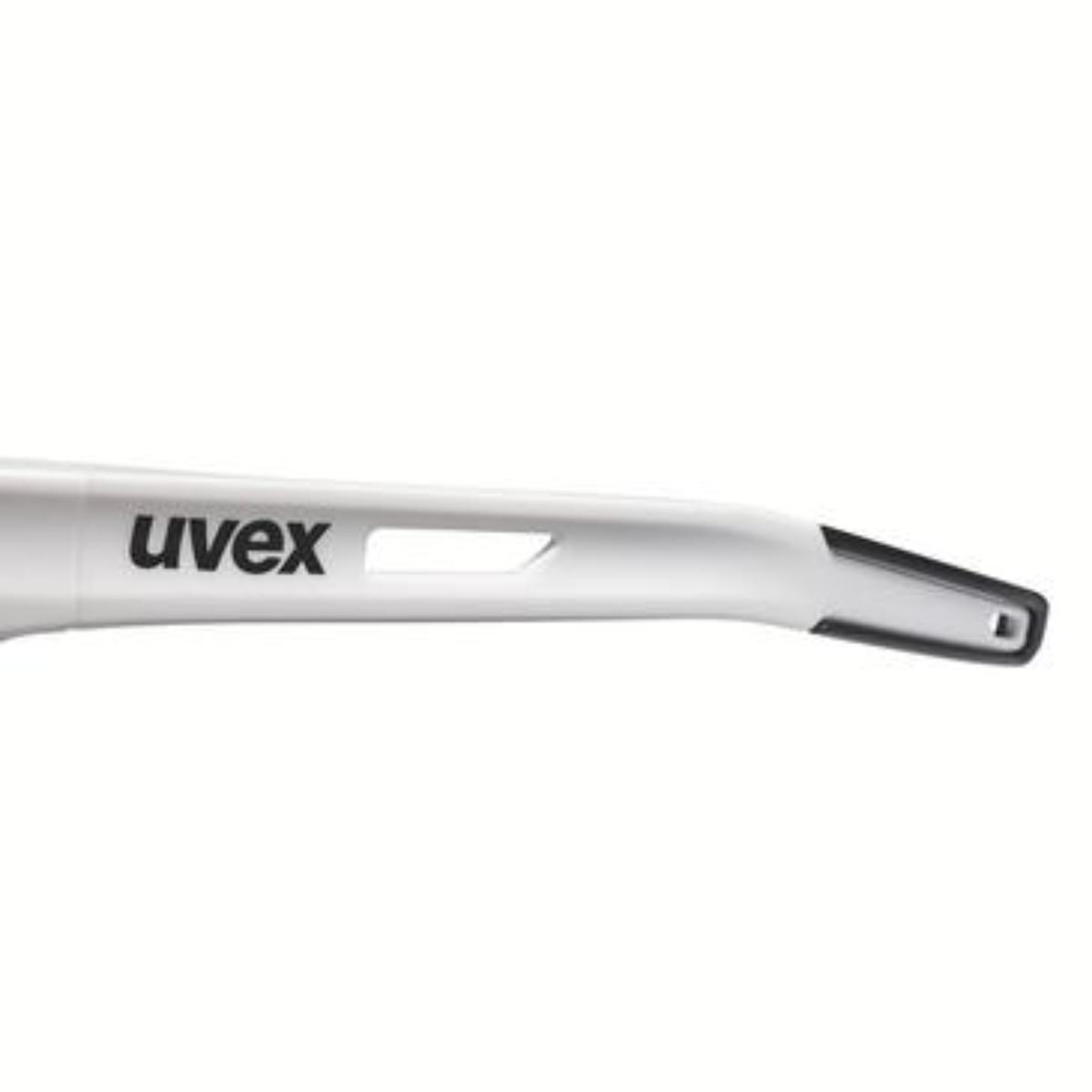 uvex Bügelbrille ultrashield farblos, weiß, schwarz
