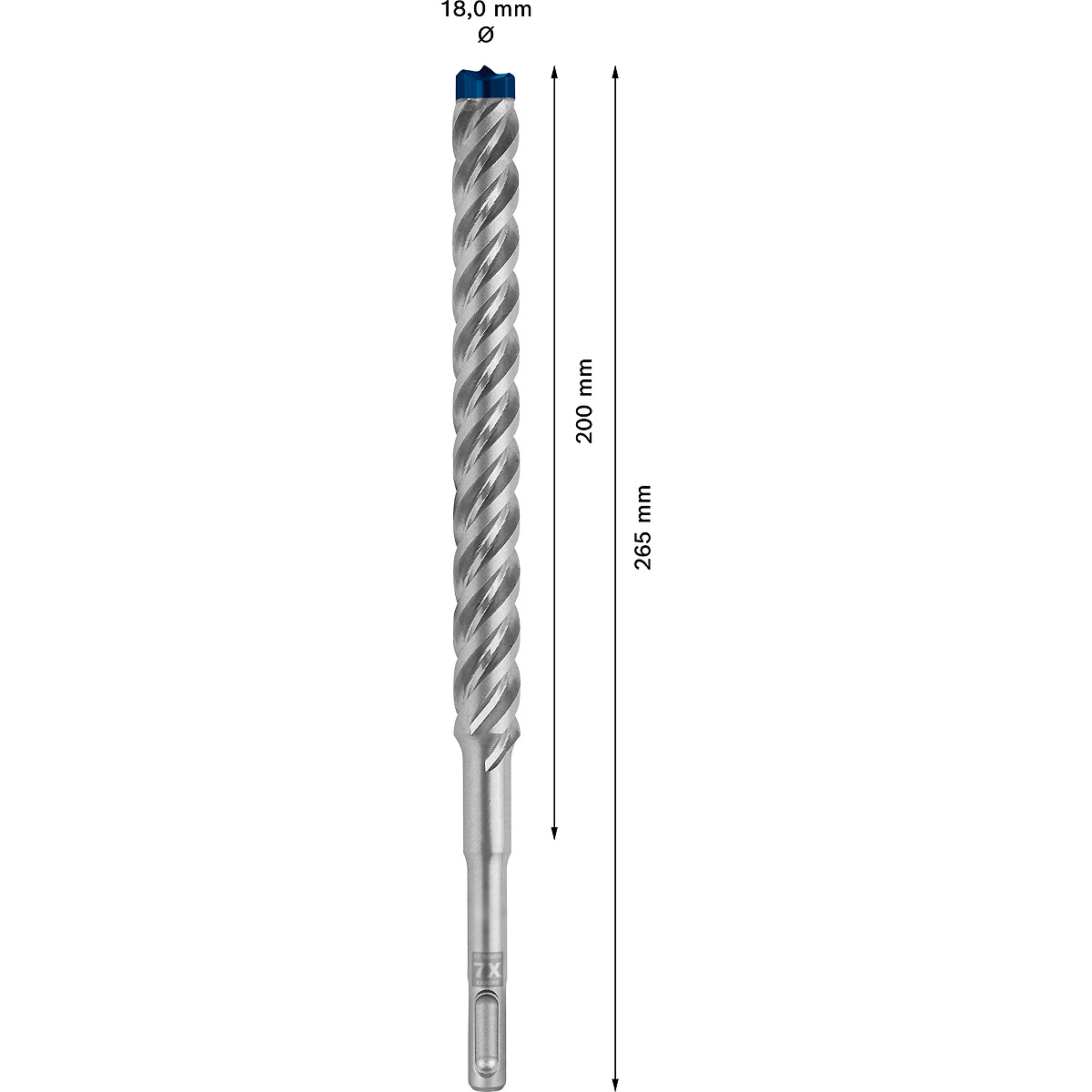 Bosch EXPERT SDS plus-7X Hammerbohrer, für Bohrhämmer ø 18 mm