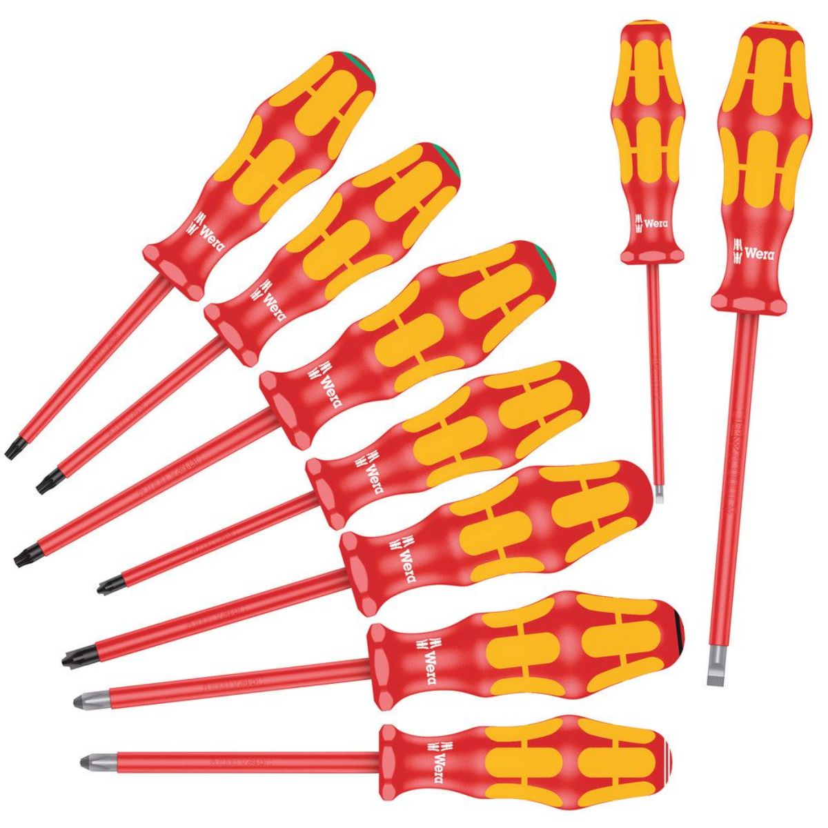 Wera 160 i/162 i/167 i/9 Schraubendrehersatz Kraftform Plus Serie 100, 9-teilig
