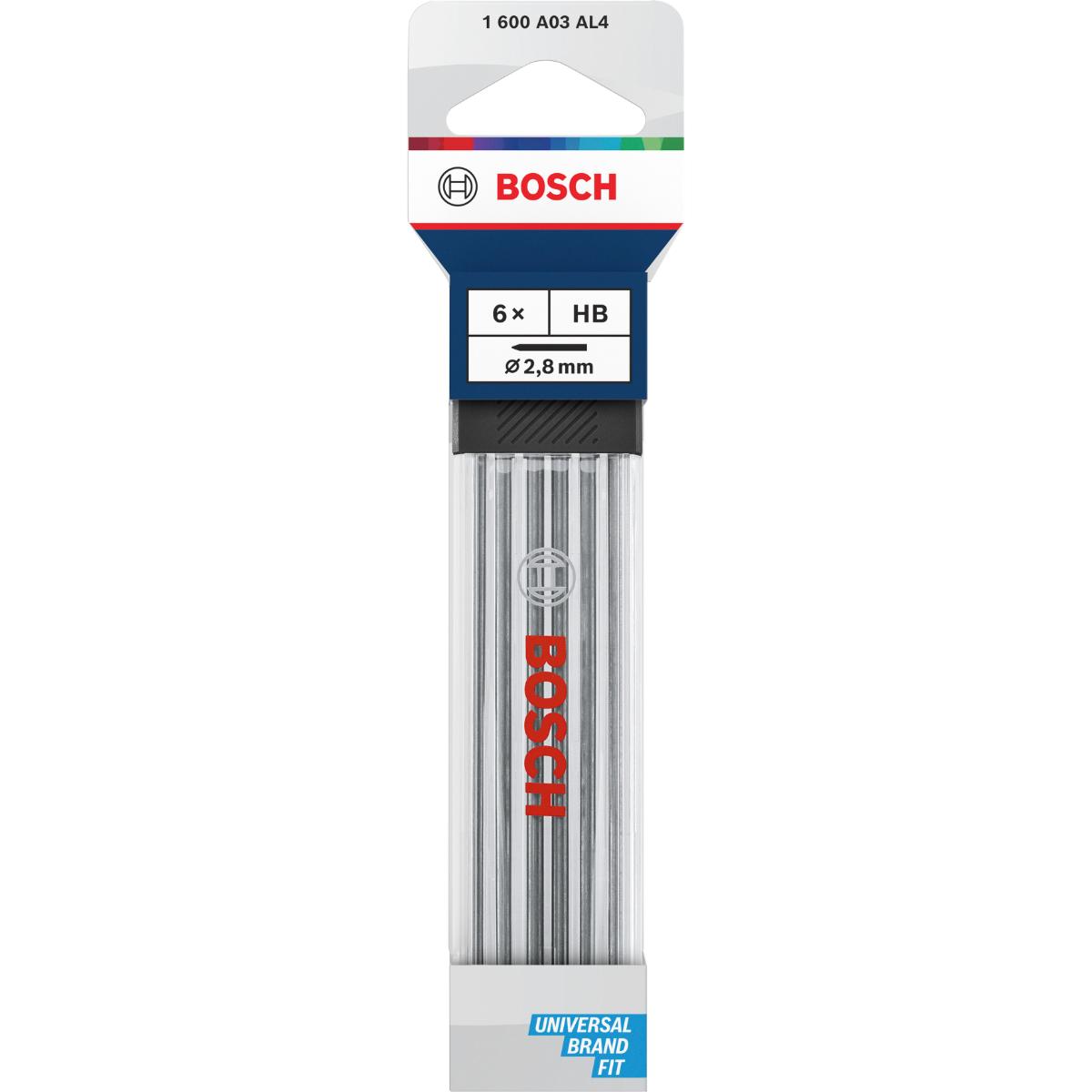 Bosch Stiftmine HB, 2,8 mm Ersatzminen, 6-Stück