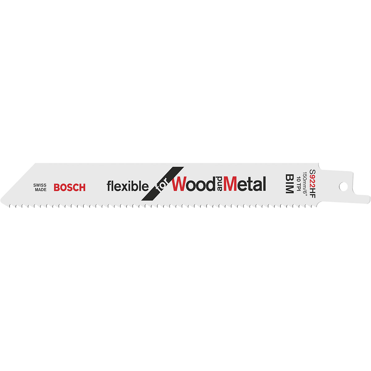 Bosch Säbelsägeblatt S 922 HF, Flexible for Wood and Metal, 150 mm