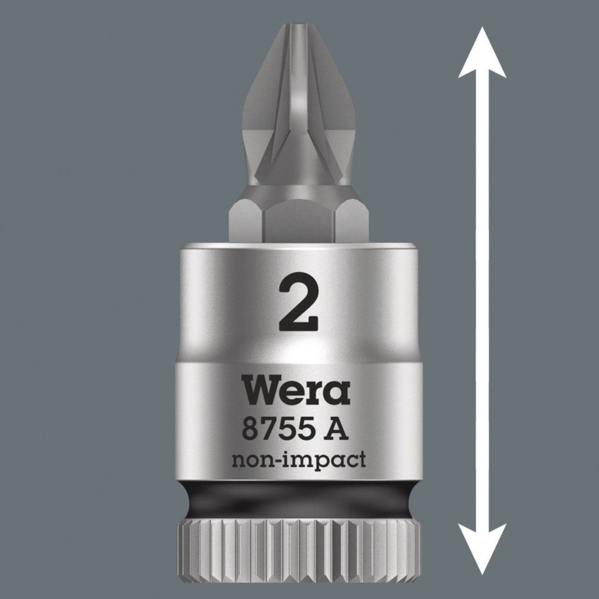 Wera 8755 A Pozidriv Zyklop Bitnuss mit 1/4"-Antrieb