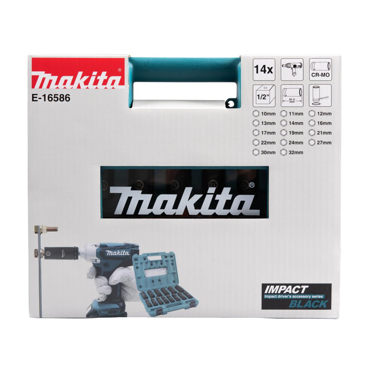 Makita IMPACT BLACK 1/2 Zoll Schlagnuss-Set 14-teilig