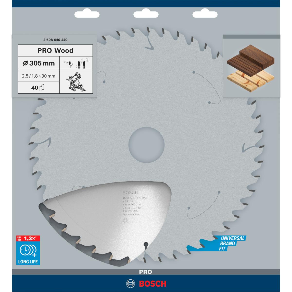 Bosch PRO Kreissägeblatt Optiline Wood für Kapp- und Gehrungssäge ø 305 mm