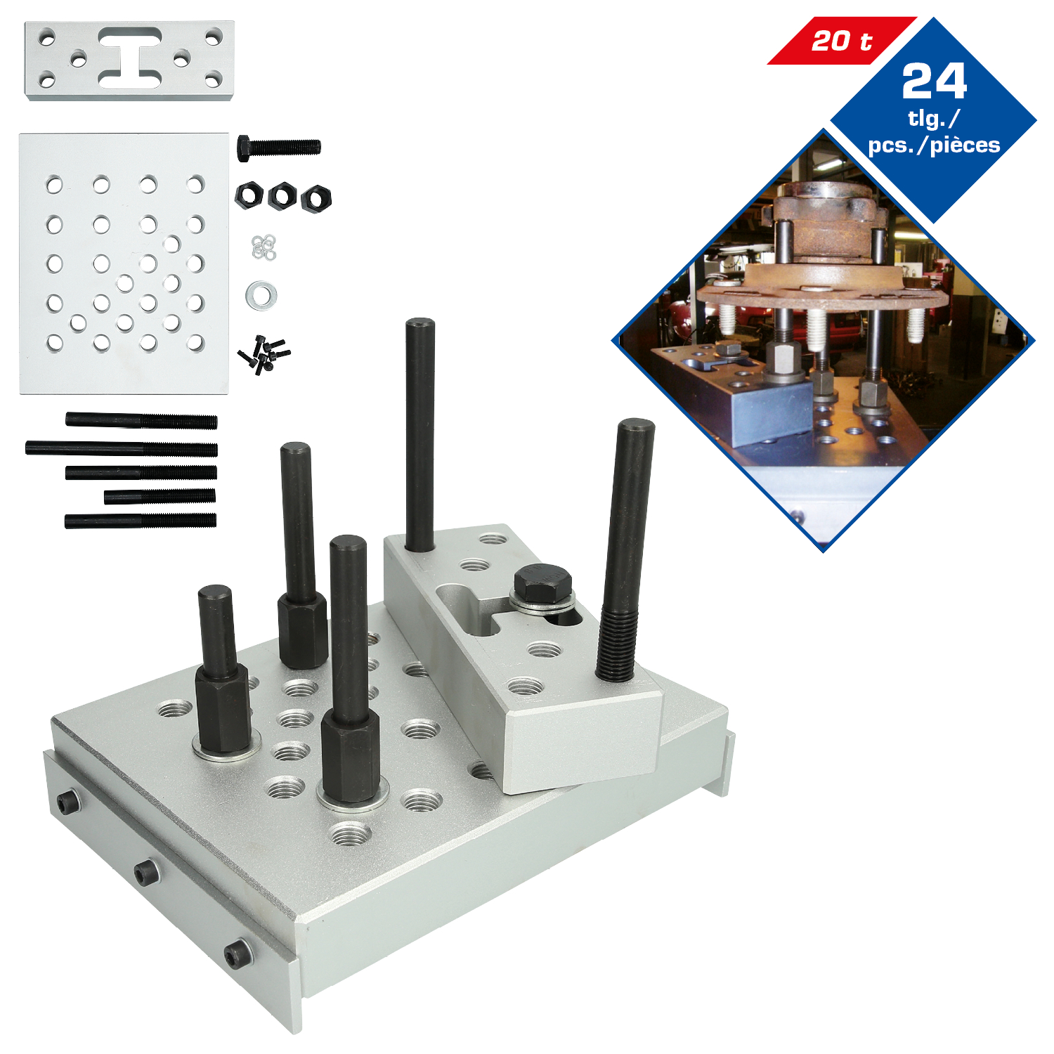 Brilliant Tools Pressunterlage, 24-tlg - BT676007