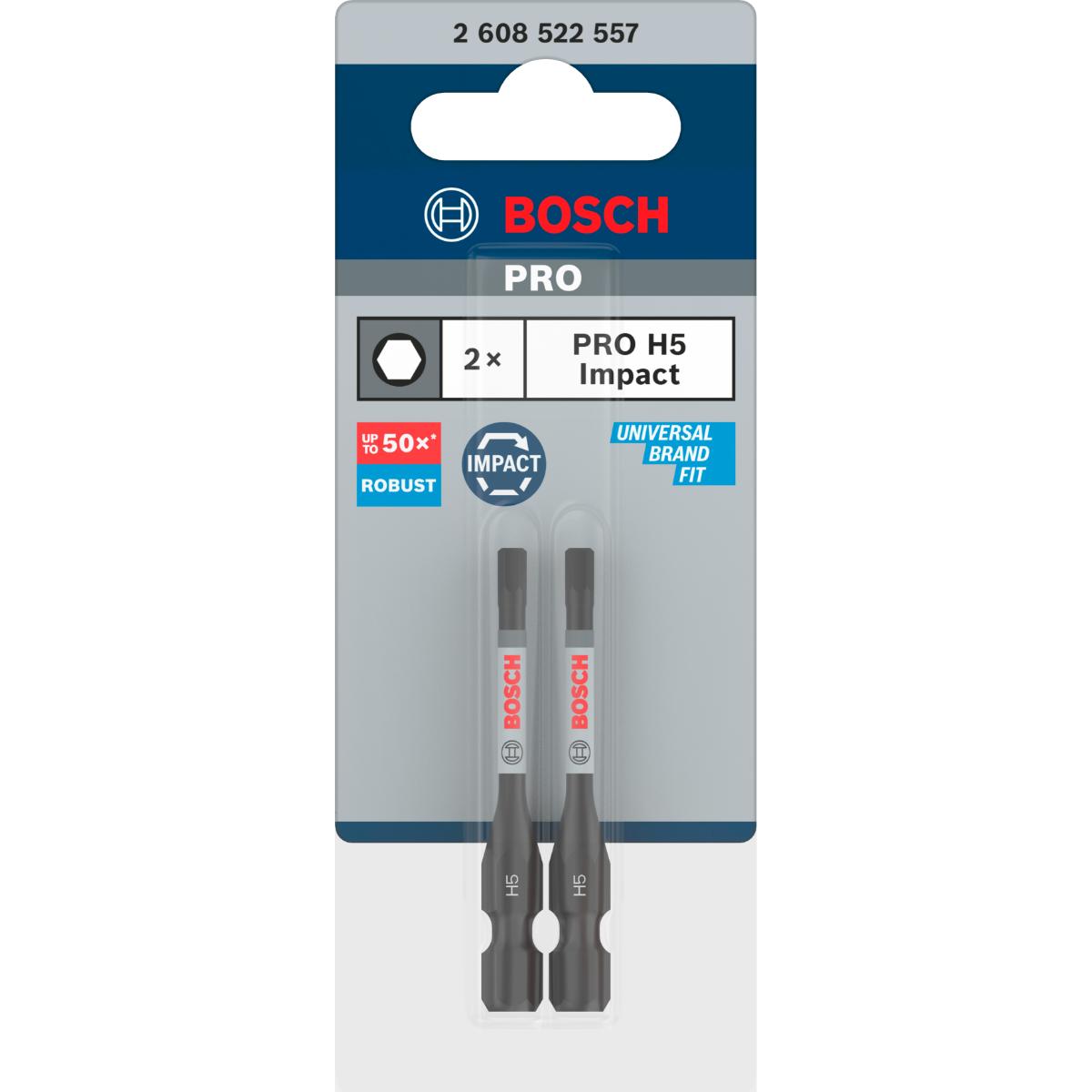 Bosch PRO Hex Impact Bit H5 - 2 Stück
