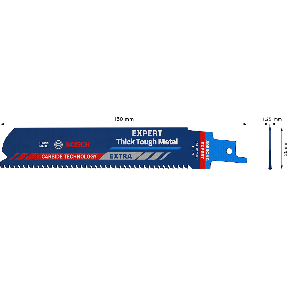 Bosch EXPERT ‘Thick Tough Metal’ S 955 CHC Säbelsägeblatt