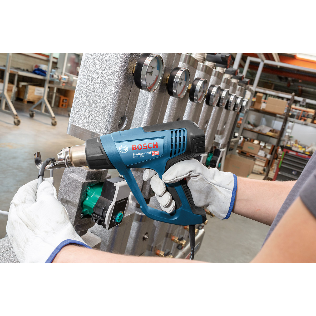 Bosch Heißluftgebläse GHG 23-66, 2 Düsen
