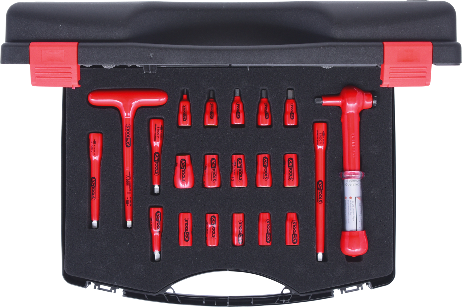 KS Tools 1/4" Steckschlüssel-Satz mit isolierten Werkzeugen, 21-tlg