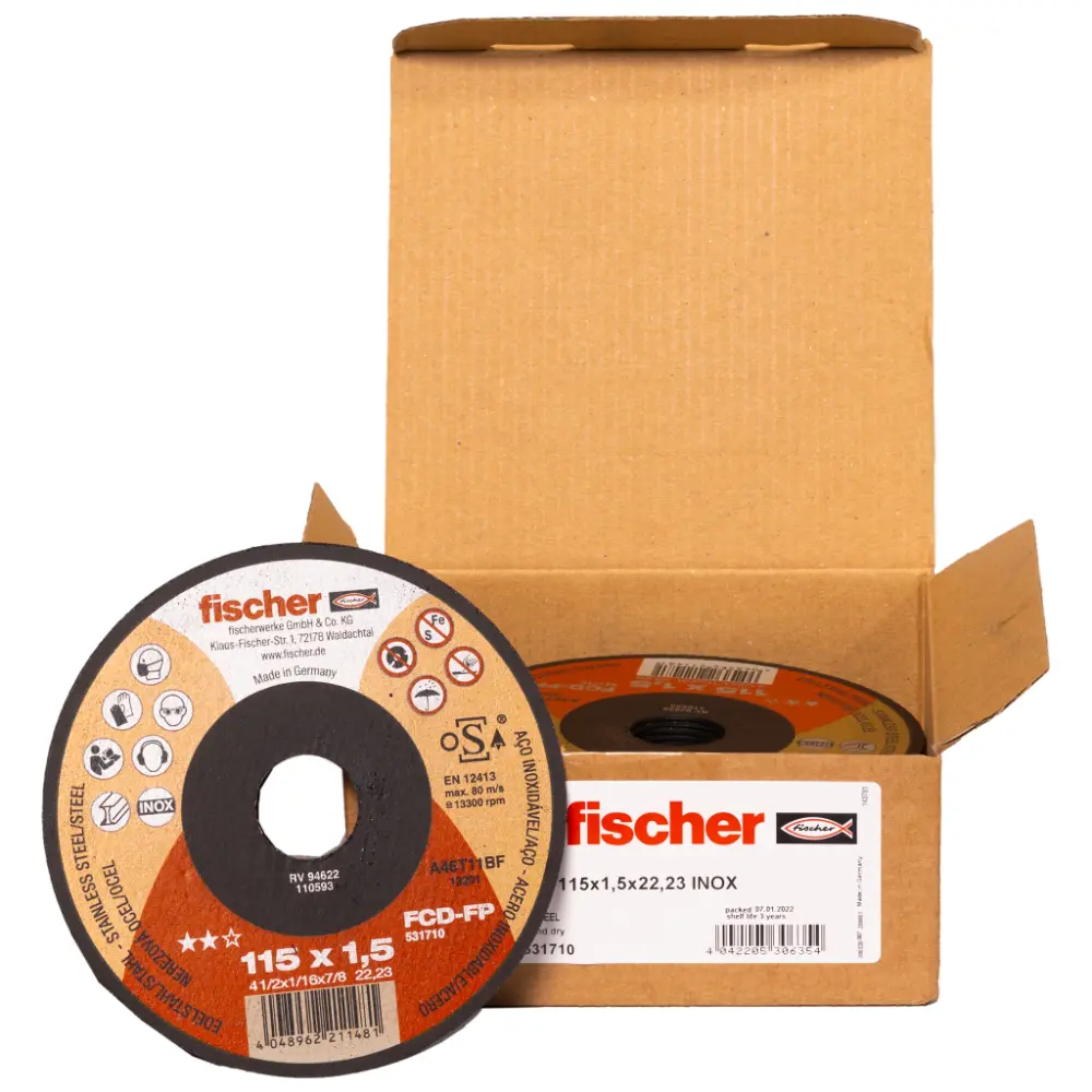 Fischer Trennscheibe FP 1,5/115 flach Inox
