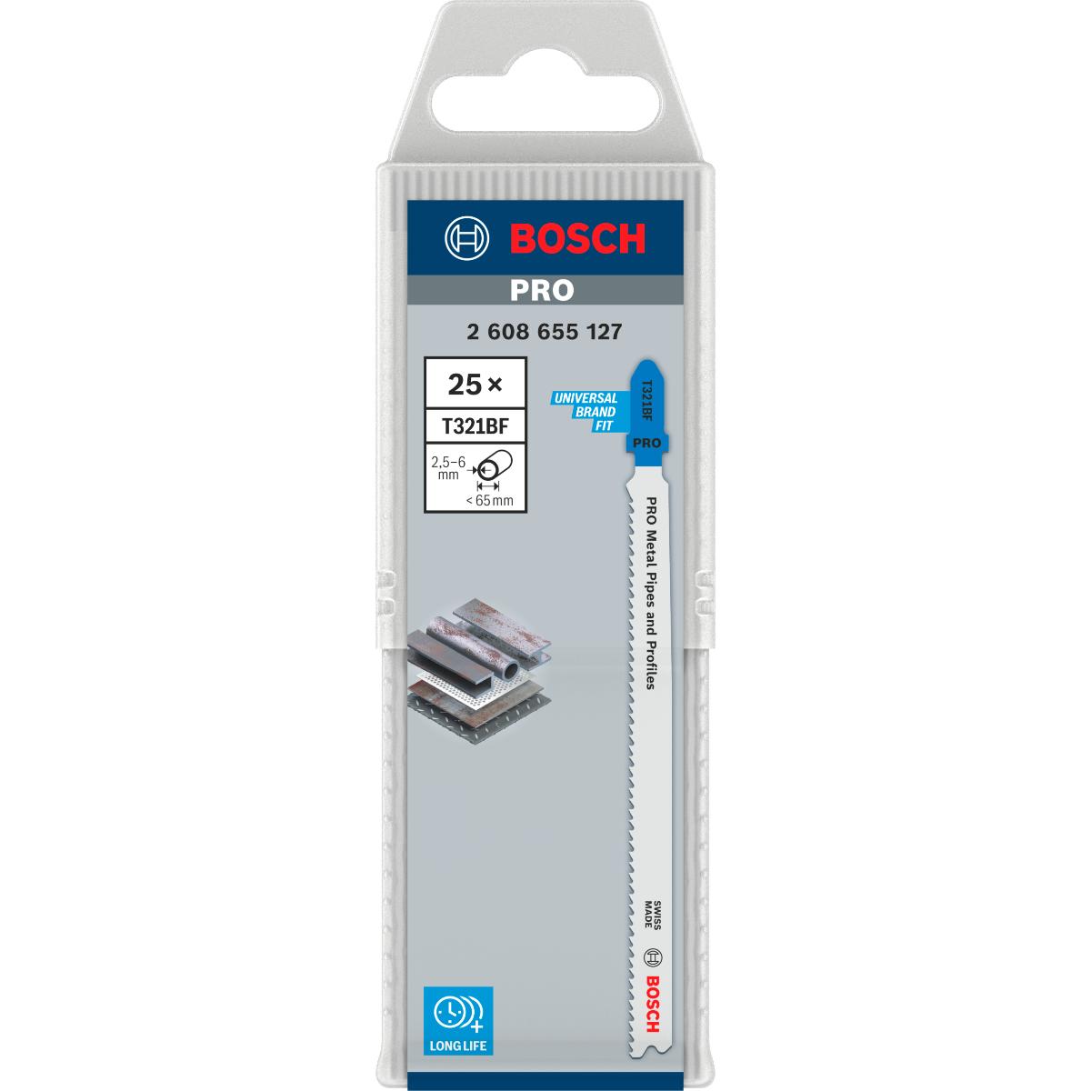 Bosch PRO Metal Pipes and Profiles T321BF Stichsägeblatt,132 mm