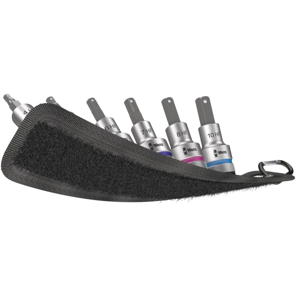 Wera Belt C 2 Zyklop Bitnuss-Satz Innensechskant, mit Haltefunktion, 1/2"-Antrieb, 6-teilig