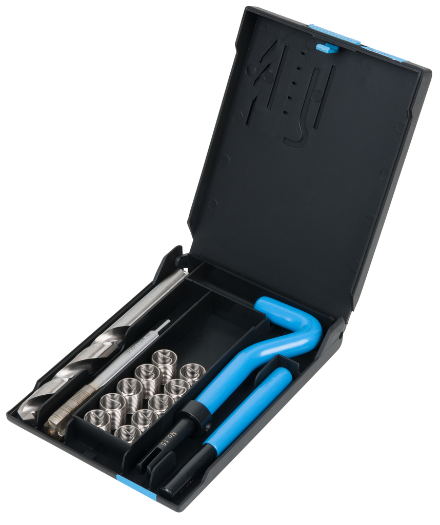 KS Tools Nirostahl Gewinde-Reparatur-Satz M12x1x17mm, 14-tlg