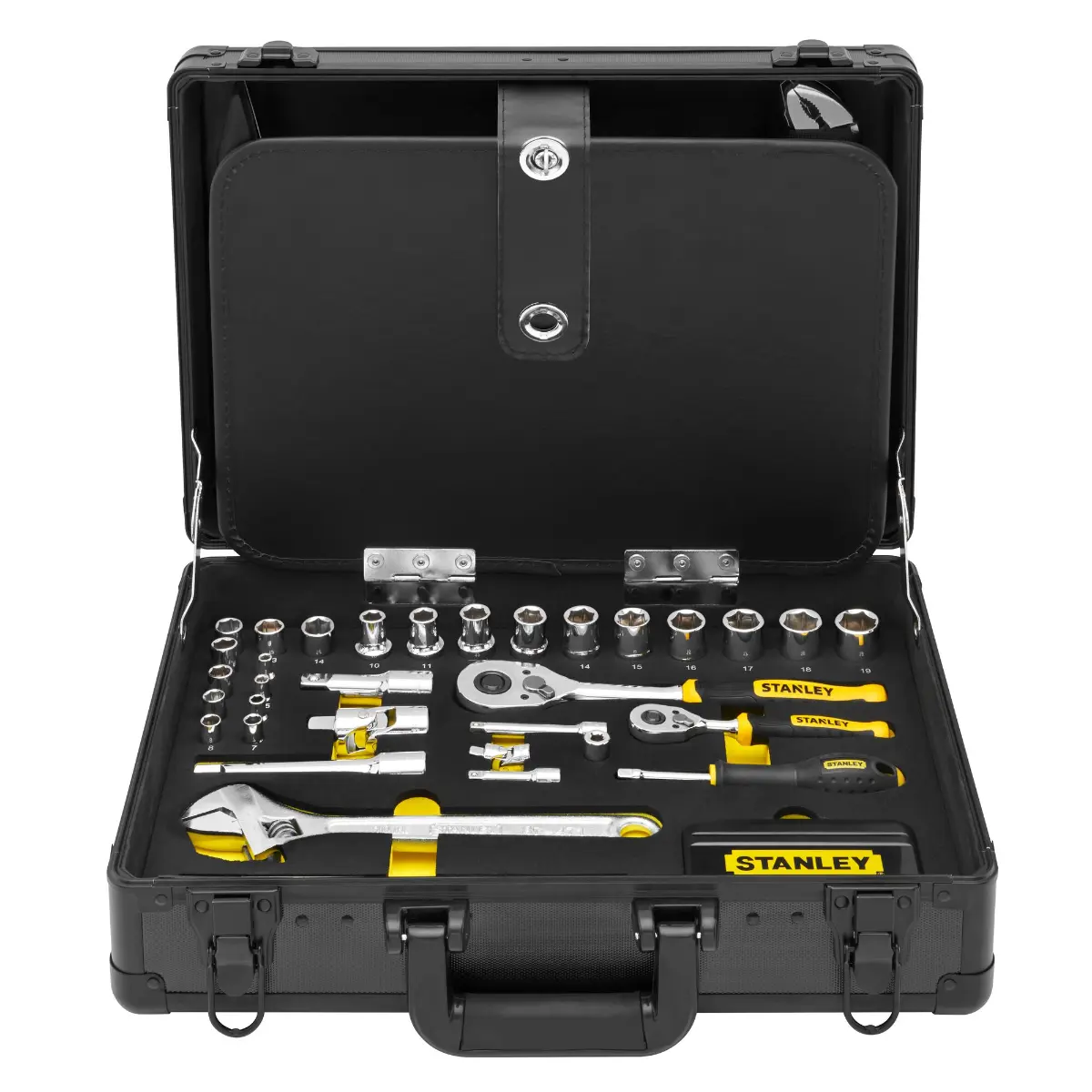 STANLEY Universal-Werkzeugsortiment im Aluminiumkoffer, 119-teilig