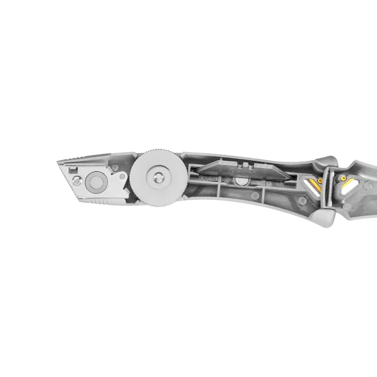 STANLEY FATMAX Universalmesser mit feststehender Klinge, silber, inklusive Kunststoffköcher, zwei Trapezklingen und einer Hakenklinge