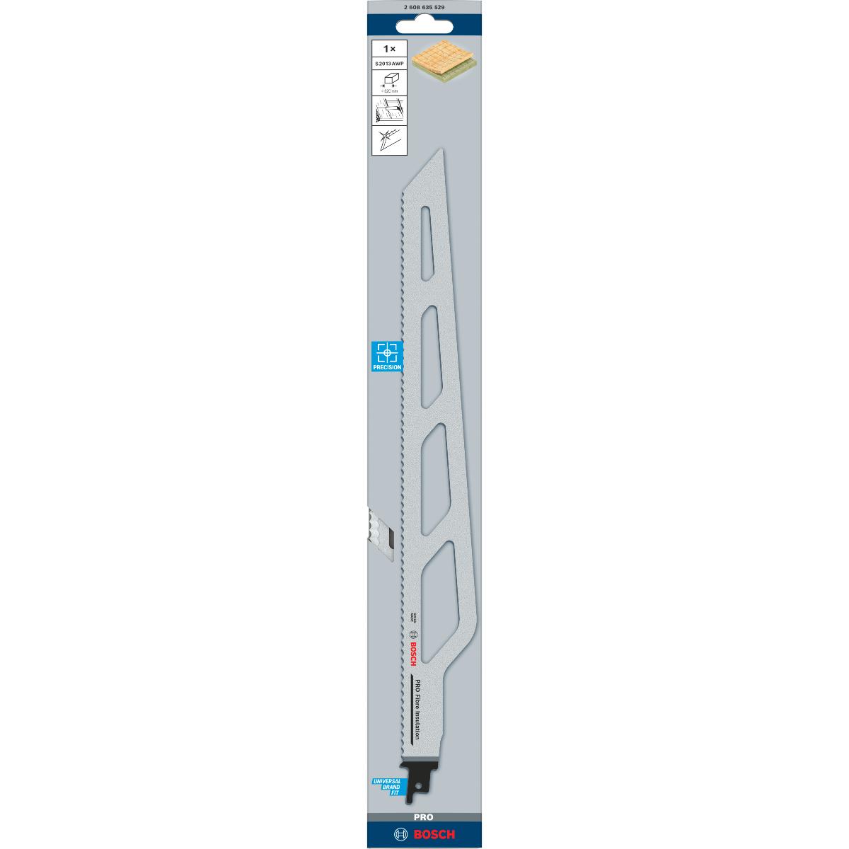 Bosch PRO Säbelsägeblatt S 2013 AWP, Precision for FibreInsulation