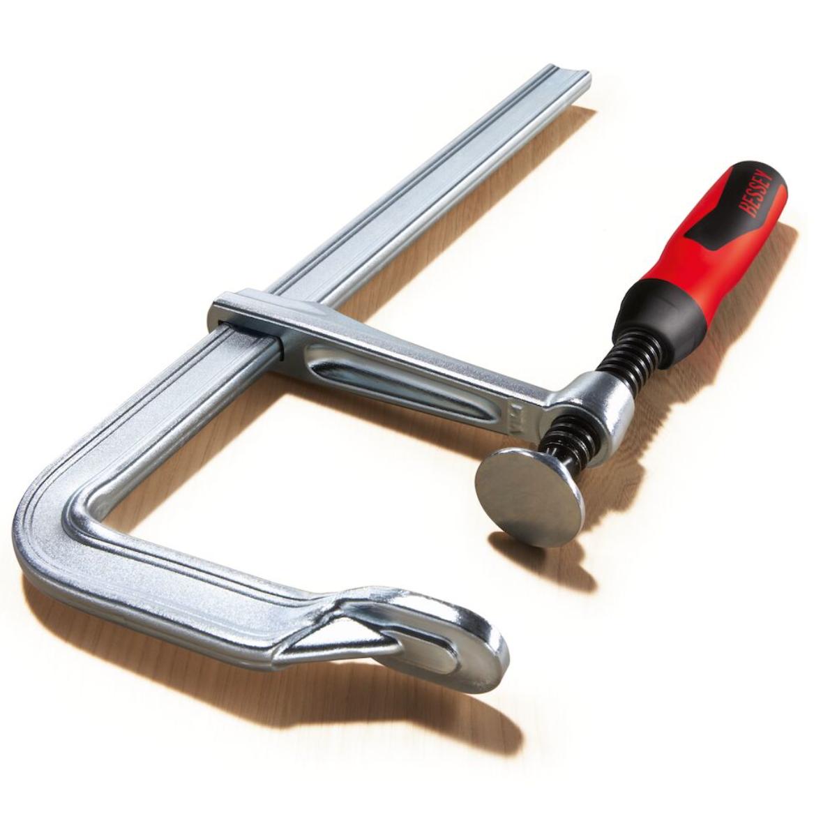 Bessey Original Ganzstahl-Schraubzwinge GZ mit 2-Komponenten-Kunststoffgriff