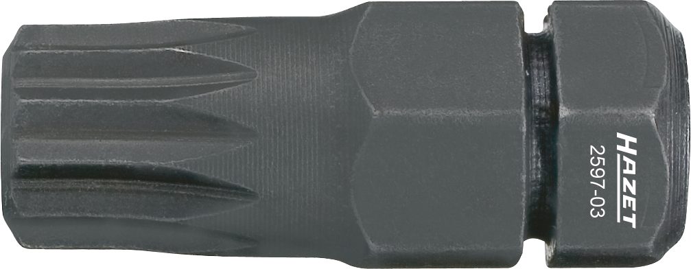 HAZET Bit Sechskant 8 (5/16 Zoll) Innen Vielzahn Profil XZN - M8 - VW - Skoda für Türen