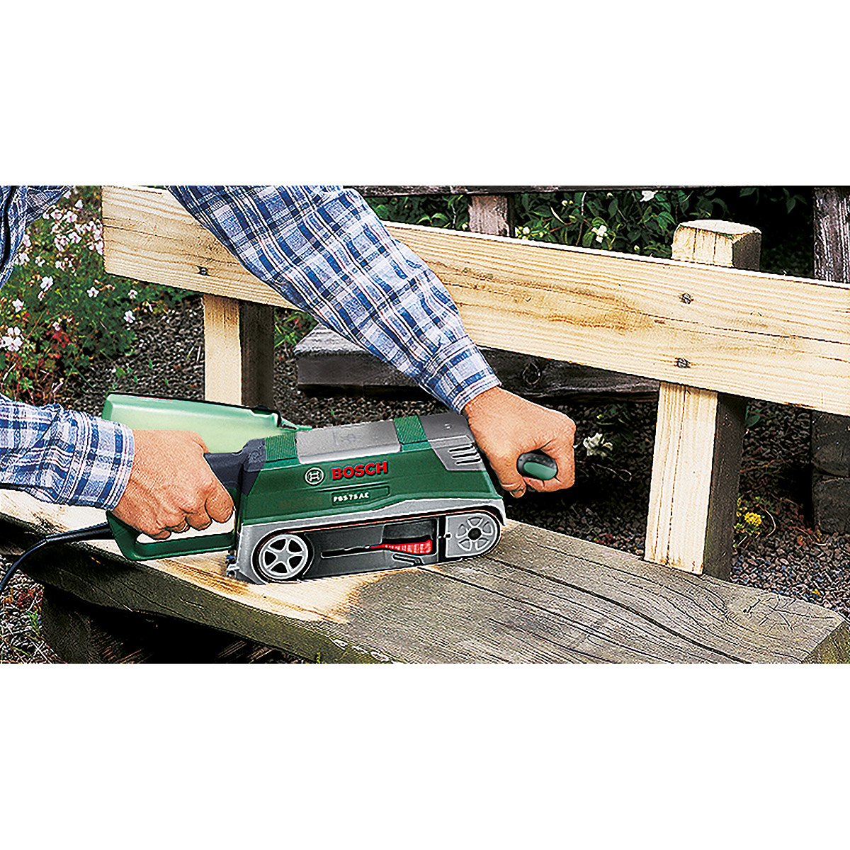 Bosch Bandschleifer PBS 75 AE Set