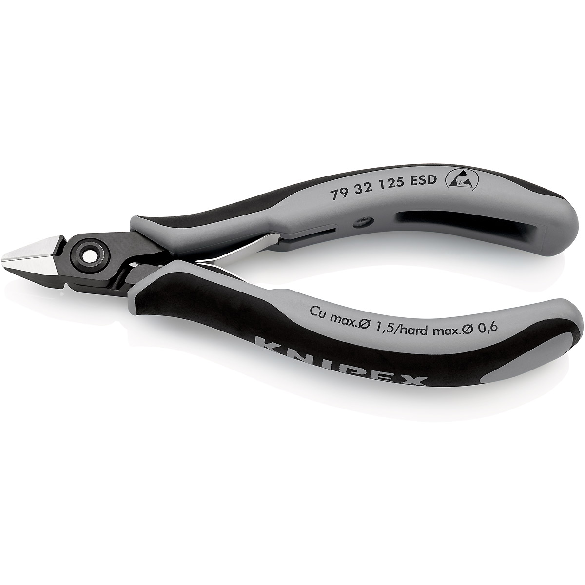 KNIPEX Präzisions-Elektronik-Seitenschneider ESD mit sehr kleiner Facette