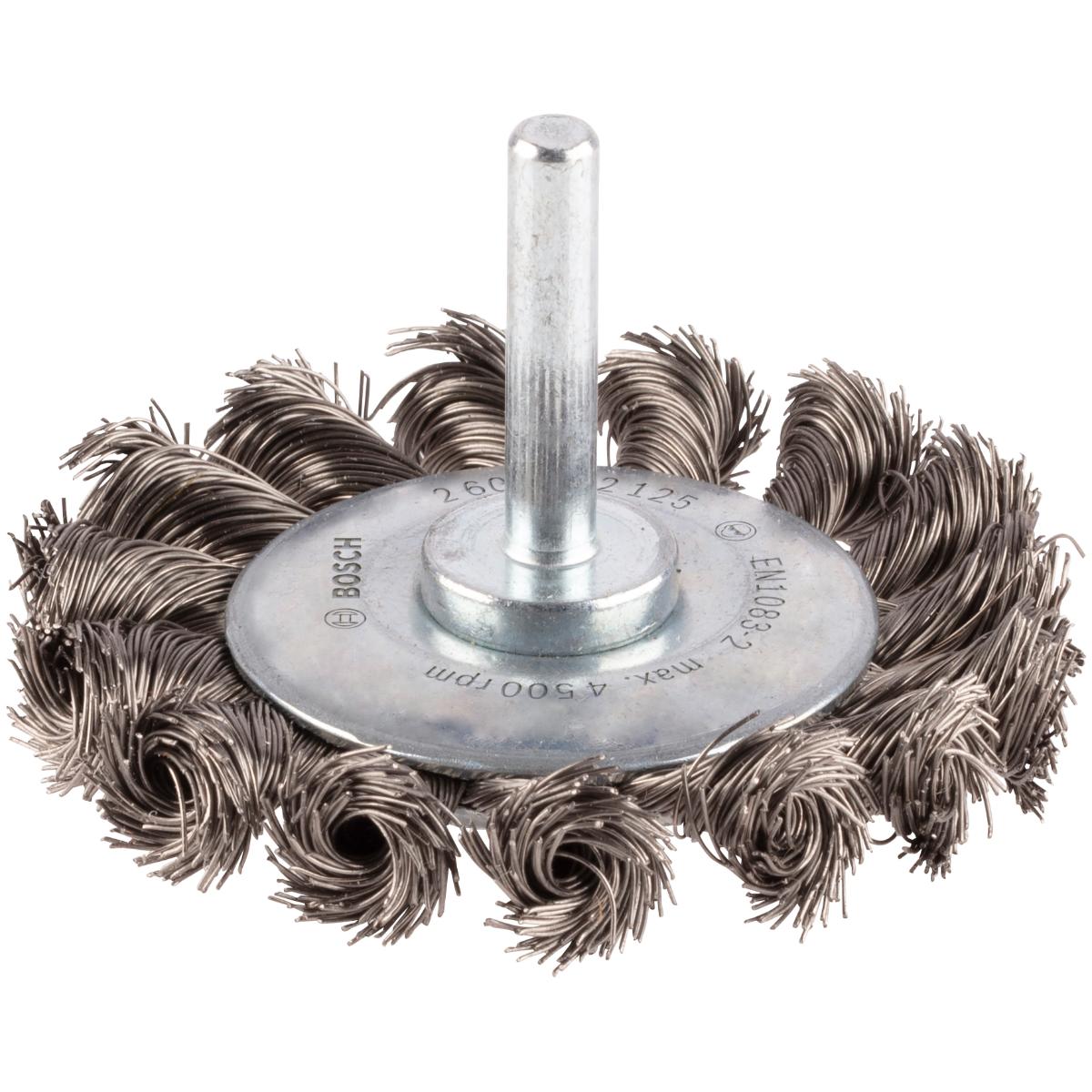 Bosch PRO Scheibenbürste, gezopft, rostfrei, 70 mm, 4500 U/ min