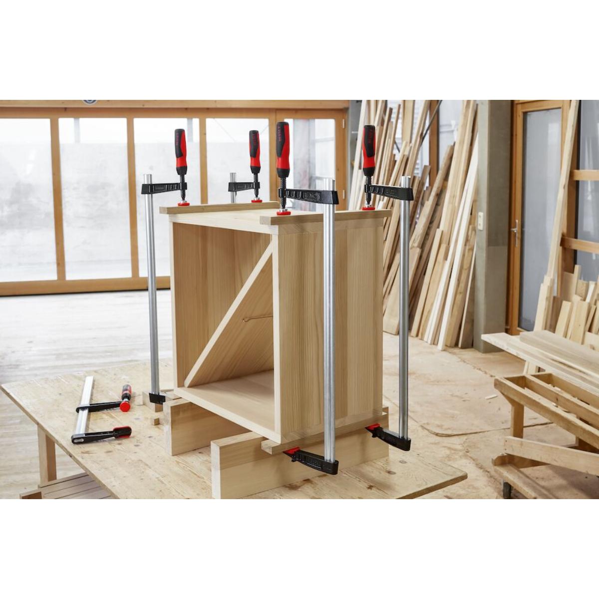 Bessey Original Temperguss-Schraubzwinge TG mit 2-Komponenten-Kunststoffgriff
