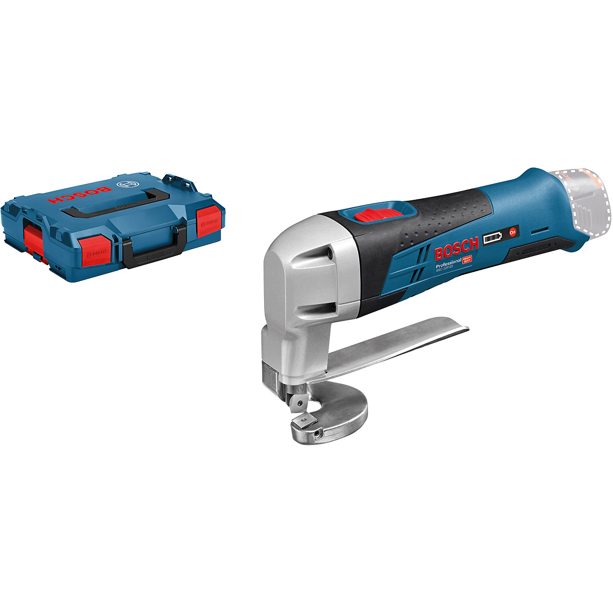 Bosch Akku-Blechschere GSC 12V-13, Solo Version, L-BOXX