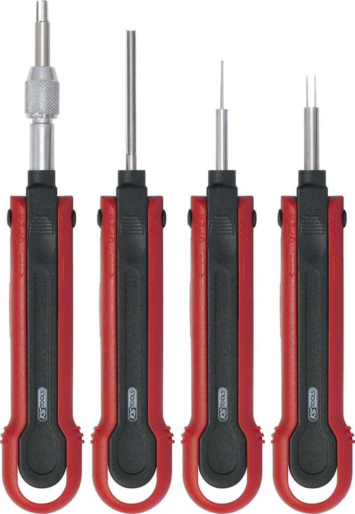 KS Tools Profi-Entriegelungswerkzeug-Satz NFZ, Upgrade1, 4-tlg