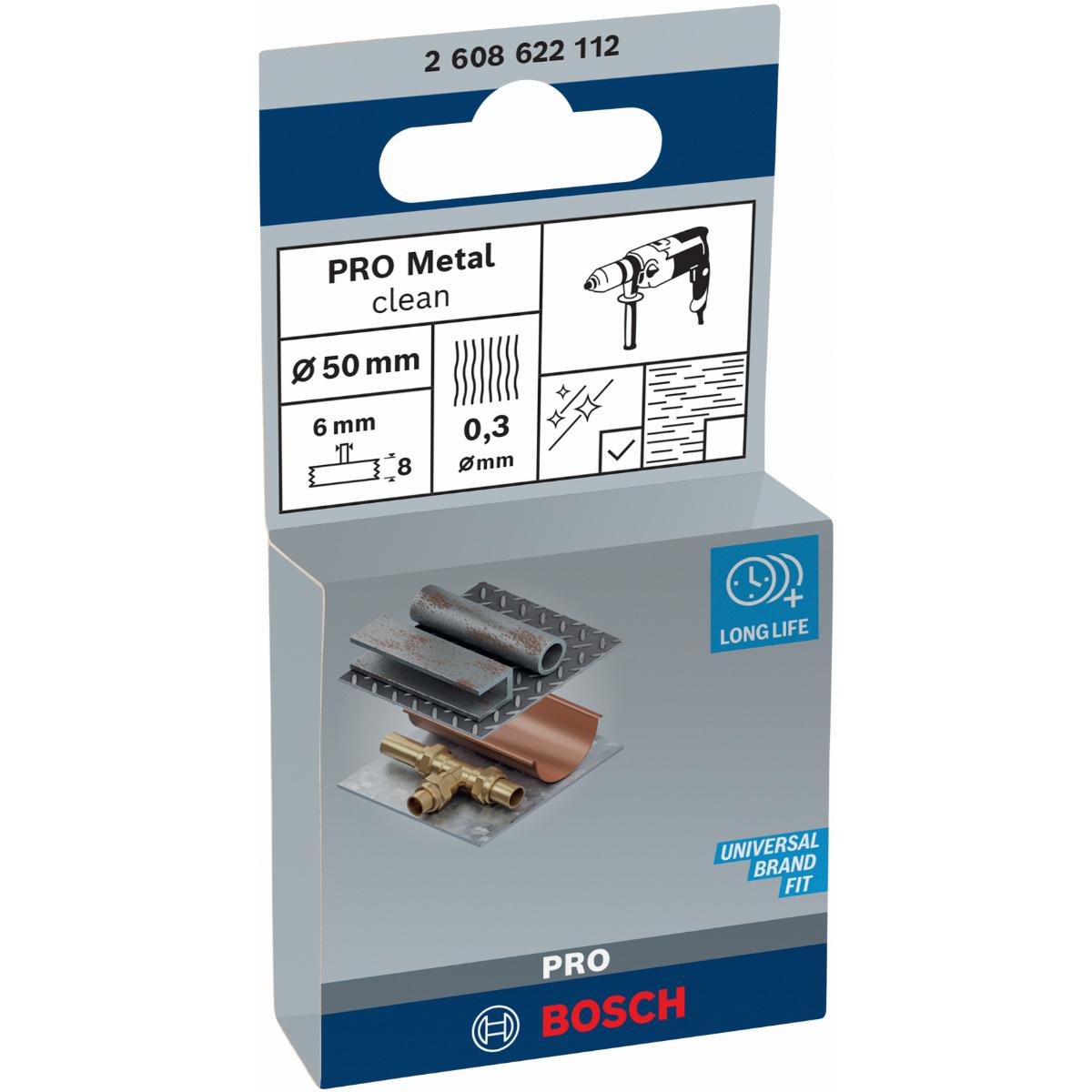 Bosch PRO Scheibenbürste, gewellt, 4500 U/min, 0,3 mm Drahtstärke